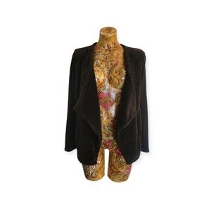 Sievergate cardigan black open front medium